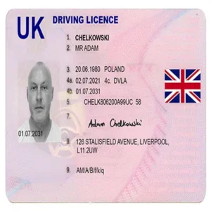 Buy Fake United Kingdom Driving License Online