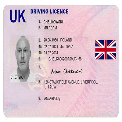Buy Fake United Kingdom Driving License Online